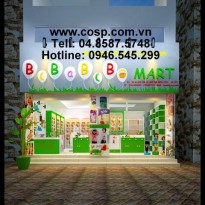 Thiết kế cửa hàng thời trang BabyShop - Định Công